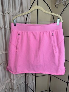 Talbots Pink Athletic Skort with Zip Pockets Womne's Large